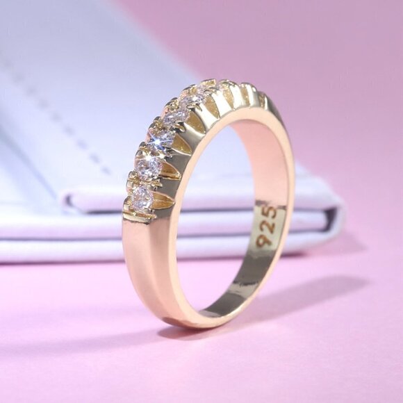 Trendy Eternity Zircon Party Fashion Rings for Women, INDN8222 - Picture 3 of 6